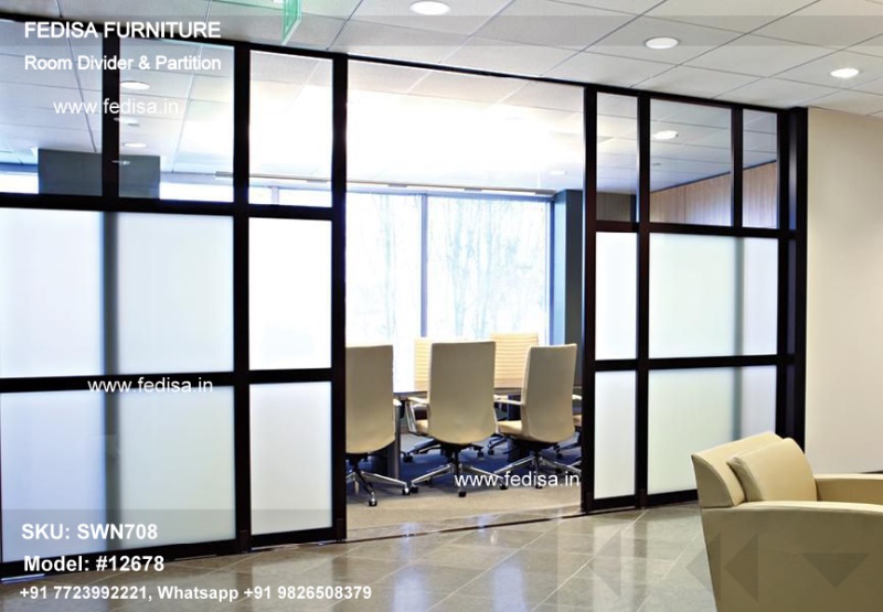 Frosted Glass Room Partition Dorm Room Divider Living Room Separator Folding Panel Room Divider