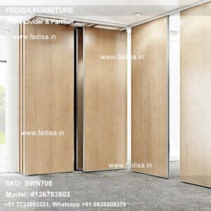 Operable Wall Sliding Room Divider Dorm Room Divider Living Room Separator Folding Panel Room Divider