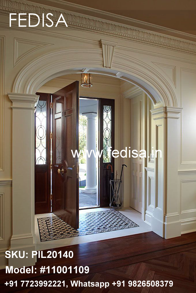 Brick Wall Pillar Design Wooden Pillar Design Gol Pillar Design