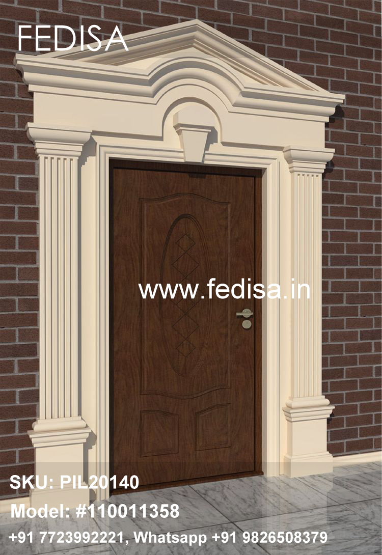 Portico Pillar Design Pillar Color Design Front House Round Pillar Design