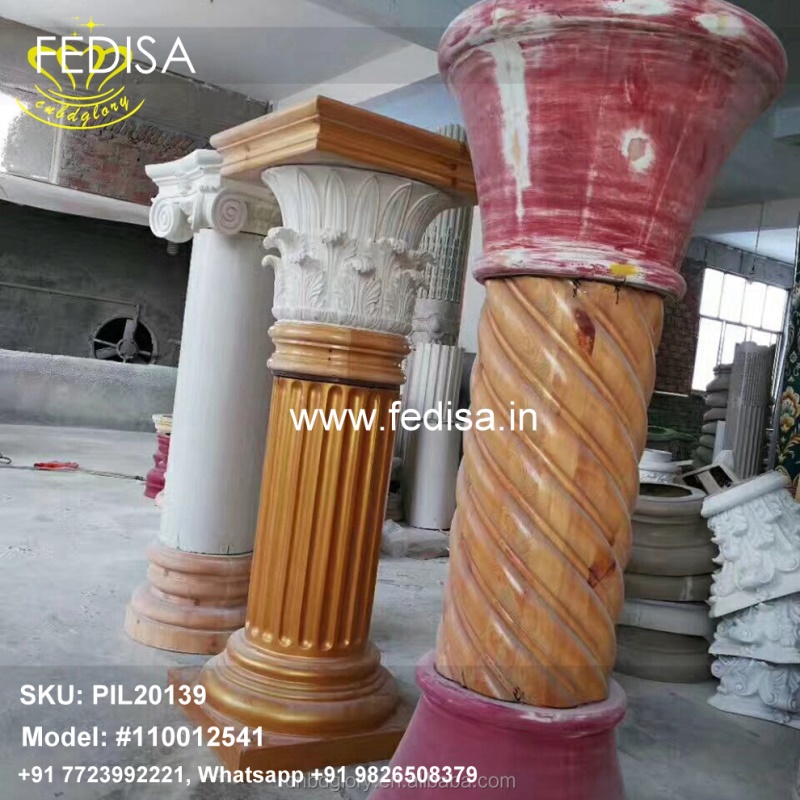 Round Column Plaster Design House Cement Pillar Design Pillar Design Of