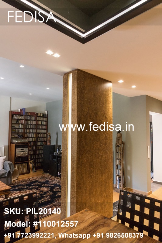 Block Wall With Pillars Pop Design For Round Pillar Cnc Pillar Design