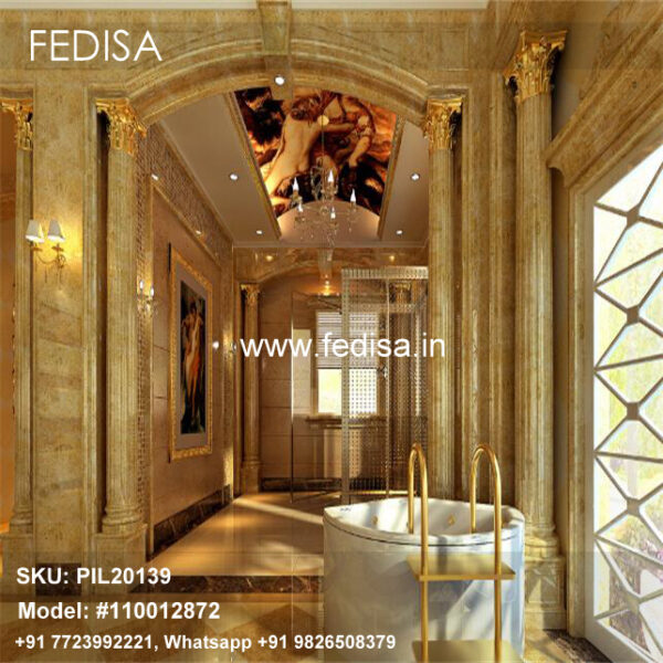 Isolated Column Footing Design Pop Half Pillar Design Half Pillar Design