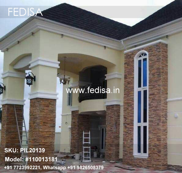 Concrete Block Pillars House Pillar Colour Design False Pillar Design