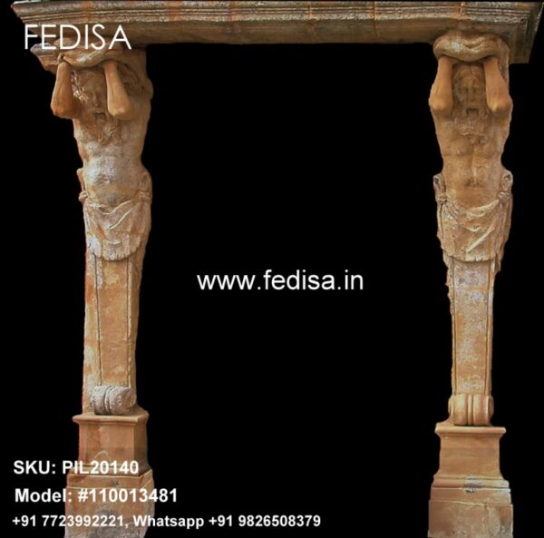 Zaha Hadid Columns Pillar Jali Design Cement Round Pillar Design