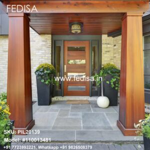 Exterior Column Design Modern House With Pillars Tiles Design For Pillars