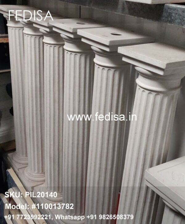 Natural Stone Columns Half Pillar Design For House House Inside Pillar Design