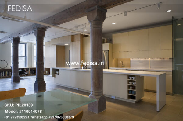 Planted Column Design Dining Pillar Design House Design On Pillars