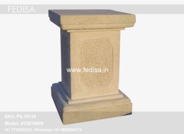 Decorative Stone Columns Wooden Pillars For Pooja Room Granite Pillar Ki Design