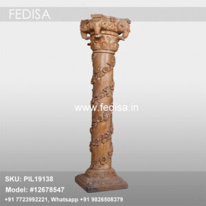 House On Pillar Entrance Column Design Pillar Design Interior
