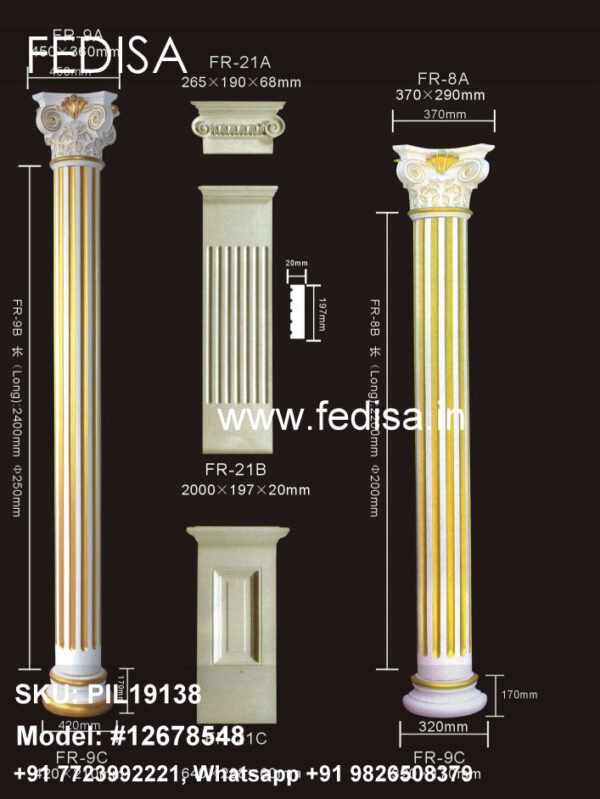 Poly Classic Columns Arch With Pillar Design Pillar Square Design