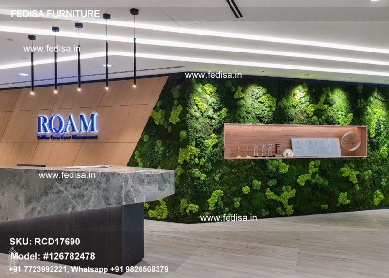 Designer Reception Desk Basic Reception Desk Fufu&gaga Rectangular Reception Desk Reception Desk Display