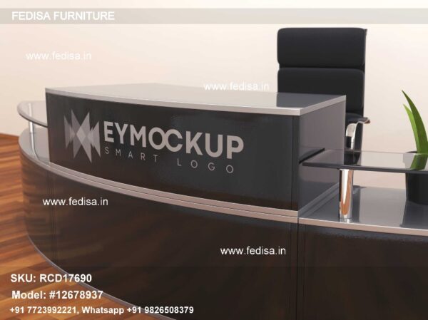 Small Reception Desk Blue Reception Desk Modern Office Reception Area Reception Desk Granite Top