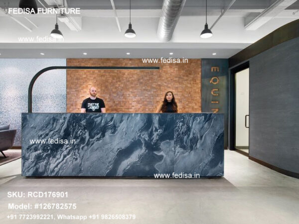 Receptionist Table Price Desk With Transaction Counter Corner Reception Table Reclaimed Wood Reception Desk