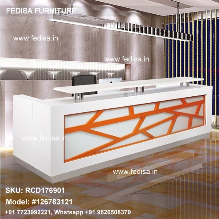 Small Reception Desk Discount Reception Desk Sleek Reception Desk Red