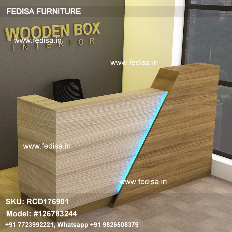 L Shape Reception Table Discount Reception Desk Desks Red