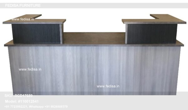 L Shape Reception Table 117 Tier Reception Desk Wood Front Desk Reception Area Table