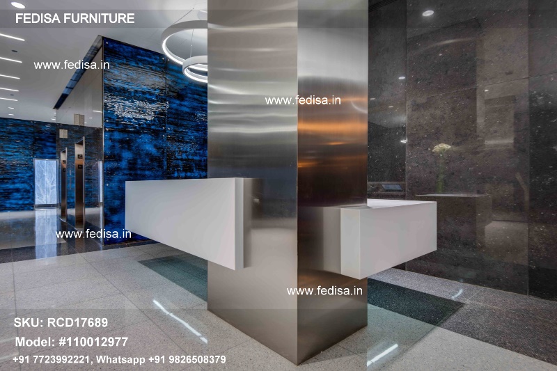 L Shape Reception Table 80 Inch Reception Desk Basic Reception Desk Reception Counter Glass