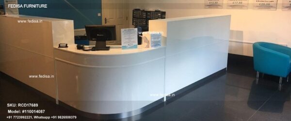 L Shaped Reception Desk 159 Inch Reception Desk Small Reception Desk With Drawers Reception Counter Glass
