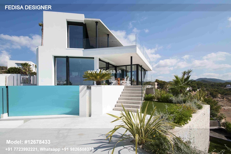 Villa House Design Maroon Exterior House Paint 100 Bhk Independent House Design Beautiful House Interior