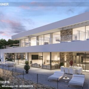 Colorful Interior Design Mediterranean Villa Design 128 Square Meter House Beautiful Small House Design