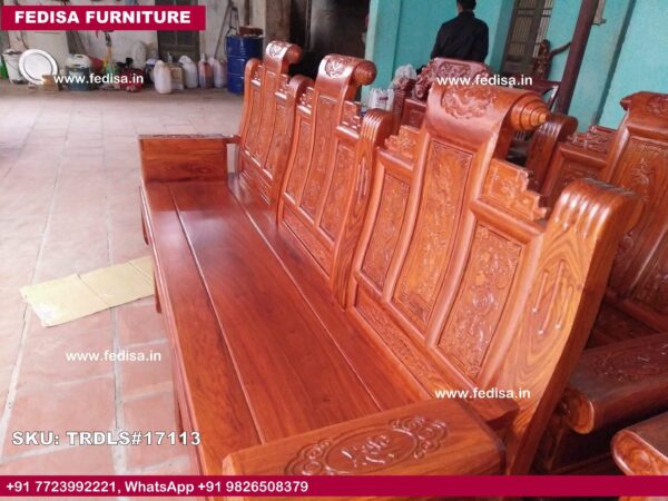 Luxury Sofa Set For Living Room L Shape Sofa Set Wooden Table Decor For Living Room Green Colour Sofa Set