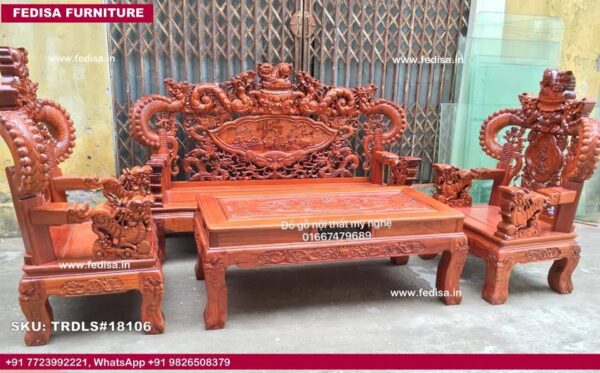 323 Seater Sofa Set L Shape Sofa Set Wooden Sitting Chair For Bedroom Home Decor Sofa Set