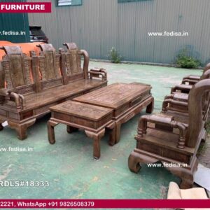 Leatherette Sofa Set L Shape Sofa With Table Round Side Tables For Living Room Home Decor Sofa Set