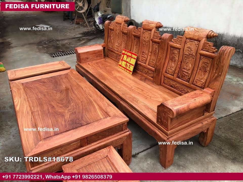 Westido Sofa L Shape Sofa With Table Brown Living Room Set Ikea Wooden Sofa Set