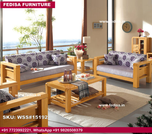 Wooden Sofa 4 Seater Wood Farnichar Sofa Set Sofa Ki Gaddi Steel Pipe Sofa Set