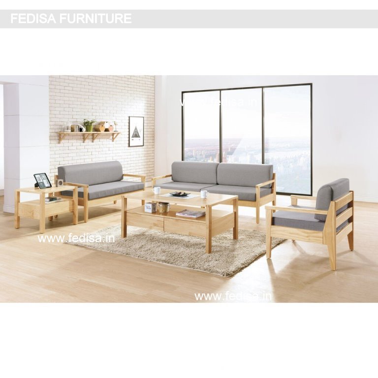 Space Wood Sofa Set Neel Kamal Sofa 3 Piece L Shaped Sectional U Shape Modular Sofa