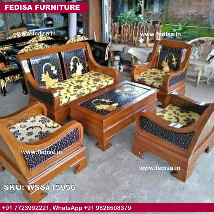 L Shape Wooden Sofa With Storage Luxury Sofa Set For Living Room L Sofa