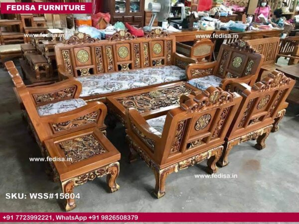 Malaysian Wood Sofa Set Solid Wood Sofa Set Lakadi Ka Sofa Set Simple Wooden Sofa Set