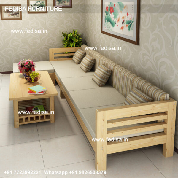 Wooden Sofa Set With Teapoy Lakdi Sofa Set Price Wooden Sofa Set Cushion Price 3 Seater Wooden Sofa Below 10000
