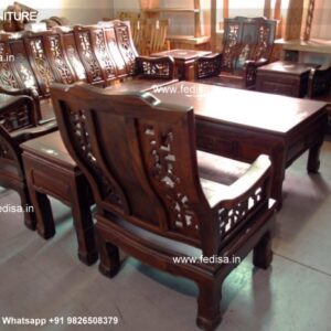 Teak Wood Carving Sofa Sets Cost Of Teak Wood Sofa Set Sofa Set With Wooden Armrest Large Wooden Sofa & Table Set