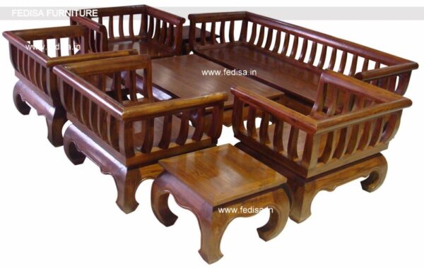 Aarsun Sofa Set Urban Ladder Wooden Sofa Set Burma Teak Wood Sofa Price Small Sofa Set Wooden