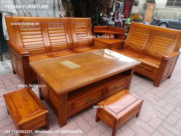 Sofa Set Sheesham Wood Wooden Sofa For Hall Five Seater Wooden Sofa Fully Wooden Sofa