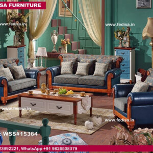 Simple Teak Wood Sofa Plush Sofa Sectional Led Couch Set Small Sofa Set For Bedroom