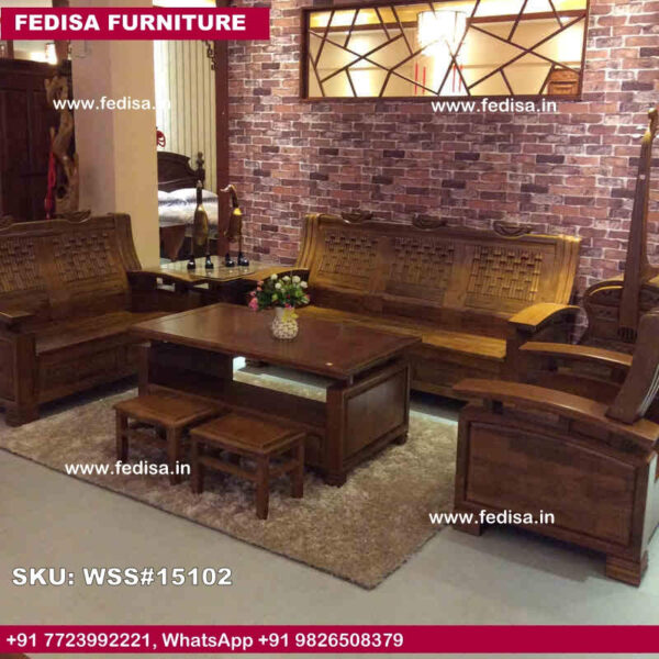 Royal Oak Wooden Sofa Set 3 Seater Wooden Sofa Set Lakdi Sofa Set Price Wooden Sofa Set Cushion Price