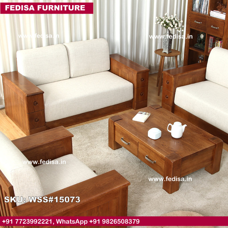 Wooden Sofa Set With Storage Antique Teak Wood Sofa Set 3 Seater Wooden