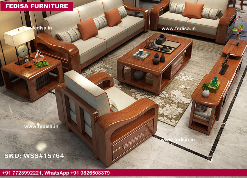 Normal Wooden Sofa 2 Seater Wooden Chair Wooden Sofa Teak Wood Compact Wooden Sofa Set