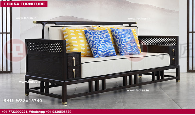 Jfa Wooden Sofa Four Seater Wooden Sofa Wooden Sofa Set Under 25000