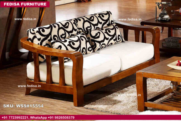 Lakdi Sofa Set Stylish Wooden Sofa Set Wood Three Seater Sofa Wooden Street Wooden Sofa