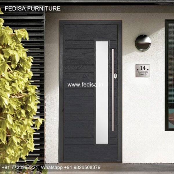 Single Round Door Design Aluminium Door Design With Glass Door For Room Design