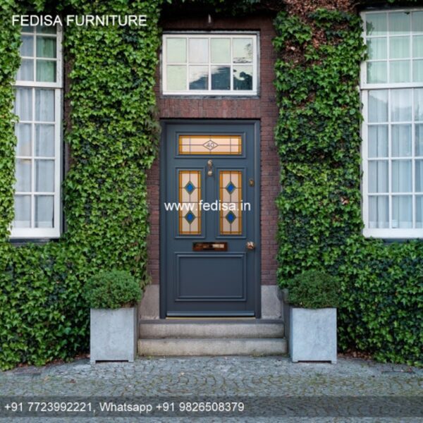 Door Plaster Design Glass Design For House Front Wood Door Style