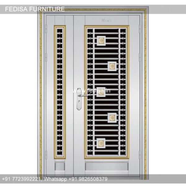 Double Door Cnc Design Pooja Door Bell Design Aluminum Jali Door