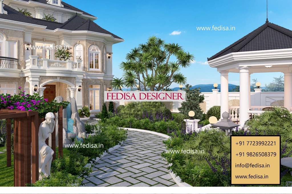 Front Design Of House In Small Budget Luxury Family Villas Floor Plan Drawing Affordable House Design