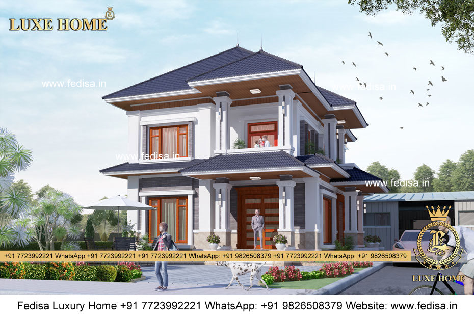 Single Floor House Front Design 3d Luxury Modern Villas Dining Room Decor Ideas 2113 Apartment Building Plans