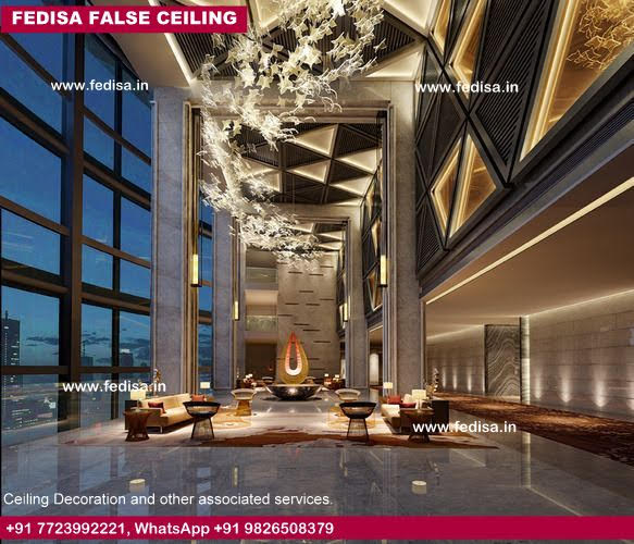 False Ceiling For Office Space Pop Hall Ceiling Cafe Kitchen Design