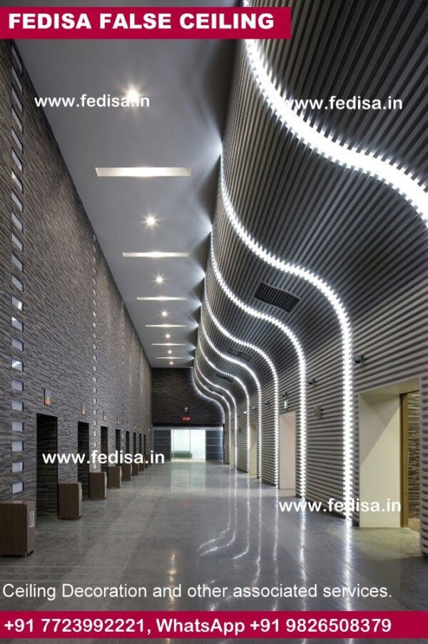 False Ceiling Design For Office Cabin Pop Design Mandir Cafe Feature Wall